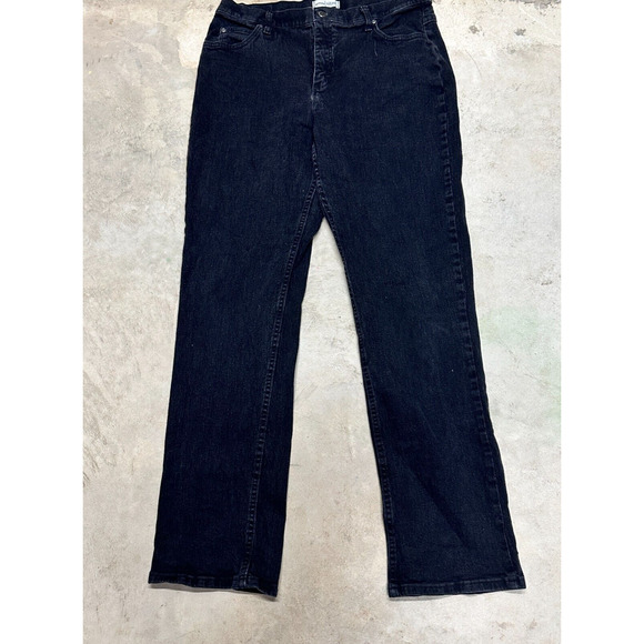 Riders by Lee Other - Riders Mens Black Denim Jeans 34W x 34L Straight Leg Relaxed Fit Dark Wash